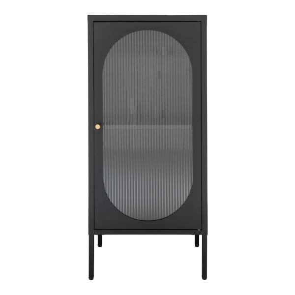 GABLOTA Adelaide 110 cm czarna wąska SZKLANA metal 652321