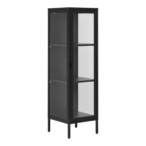 GABLOTA Brisbane 1-drzwiowa czarna METALOWA 2 półki 656724