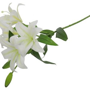 Gałązka lilii 65 cm biała 189718 Gałązka lilii 65 cm biała 189718