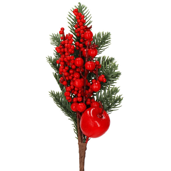 Gałązka świąteczna sztuczna dekoracja do stroika 32 cm 347363