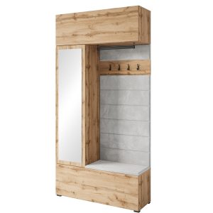 Garderoba 115 cm do przedpokoju TESSARO dąb wotan 874320 Garderoba 115 cm do przedpokoju TESSARO dąb wotan 874320