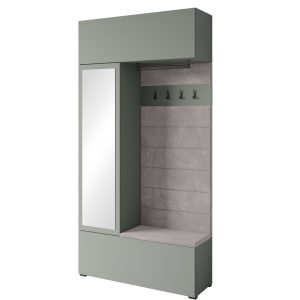 Garderoba 115 cm do przedpokoju z siedziskiem TESSARO zielony 874314 Garderoba 115 cm do przedpokoju z siedziskiem TESSARO zielony 874314
