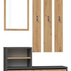 Garderoba – antracyt / dąb artisan 78547 Garderoba – antracyt / dąb artisan 78547