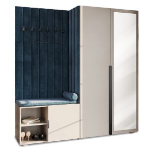 Garderoba Aria z lustrem Kaszmir/Czarny 74 Hexa 794435 Garderoba Aria z lustrem Kaszmir/Czarny 74 Hexa 794435