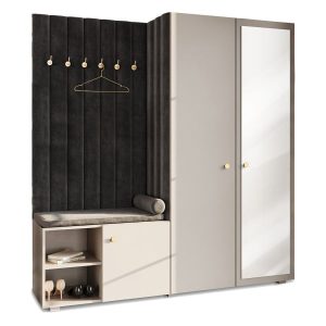 Garderoba Aria z lustrem Kaszmir/Złoty 31 794400 Garderoba Aria z lustrem Kaszmir/Złoty 31 794400