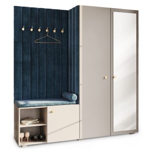 Garderoba Aria z lustrem Kaszmir/Złoty 74 794412 Garderoba Aria z lustrem Kaszmir/Złoty 74 794412
