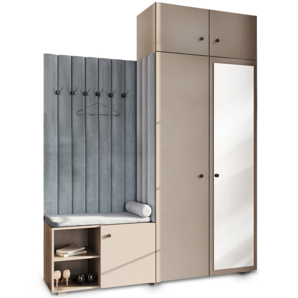 Garderoba Aria z nadstawką L Beż 70 651569