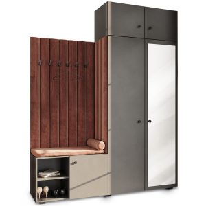 Garderoba Aria z nadstawką L Szary 63 651573 Garderoba Aria z nadstawką L Szary 63 651573