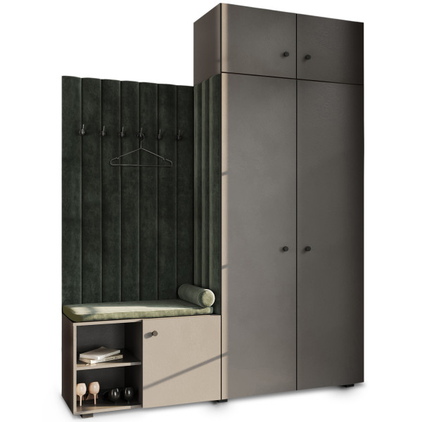 Garderoba Aria z nadstawką Szary 39 651574