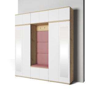 Garderoba Aura wersja 4 zestaw szaf Trinity 23 dąb Artisan/biały 647261 Garderoba Aura wersja 4 zestaw szaf Trinity 23 dąb Artisan/biały 647261