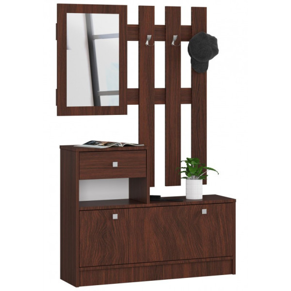 Garderoba AVINIO z lustrem wenge 220906