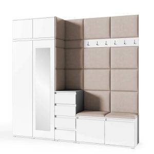Garderoba Berlin biała zestaw mebli Trinity 03 342087 Garderoba Berlin biała zestaw mebli Trinity 03 342087