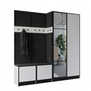 Garderoba COSTA 21 biały + tkanina czarna WZÓR 1 424338 Garderoba COSTA 21 biały + tkanina czarna WZÓR 1 424338
