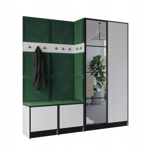 Garderoba COSTA 21 biały + tkanina zielona WZÓR 1 424366 Garderoba COSTA 21 biały + tkanina zielona WZÓR 1 424366