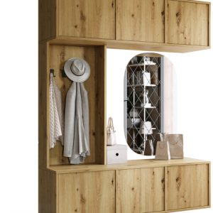 Garderoba do przedpokoju 150 cm HUGE dąb artisan 1060649 Garderoba do przedpokoju 150 cm HUGE dąb artisan 1060649
