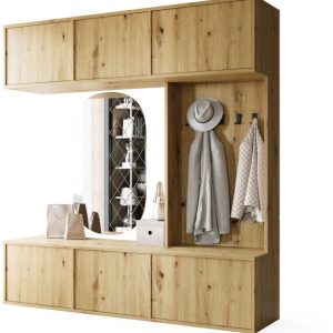 Garderoba do przedpokoju 180 cm HUGE dąb artisan 1060639 Garderoba do przedpokoju 180 cm HUGE dąb artisan 1060639