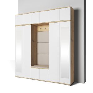 Garderoba do przedpokoju Aura wersja 4 Trinity 02 dąb Artisan/biały 647258 Garderoba do przedpokoju Aura wersja 4 Trinity 02 dąb Artisan/biały 647258