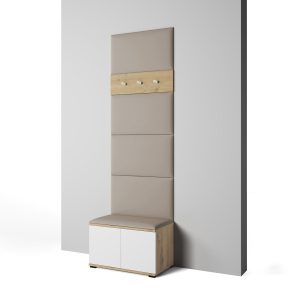 Garderoba do przedpokoju Aura wersja 6 Trinity 03 dąb artisan biały 647251 Garderoba do przedpokoju Aura wersja 6 Trinity 03 dąb artisan biały 647251