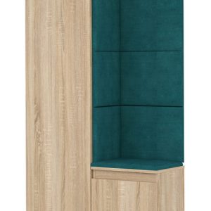 Garderoba do przedpokoju dąb sonoma + zieleń – Zereon 229516 Garderoba do przedpokoju dąb sonoma + zieleń – Zereon 229516
