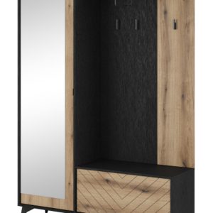 Garderoba do przedpokoju DIAMO – Dąb evoke + Czarny 223450 Garderoba do przedpokoju DIAMO – Dąb evoke + Czarny 223450