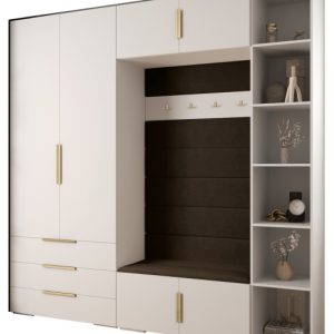 Garderoba do przedpokoju INOVA 1 Z10 biały+złoty+manila04 211746 Garderoba do przedpokoju INOVA 1 Z10 biały+złoty+manila04 211746