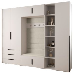 Garderoba do przedpokoju INOVA 1 Z11 biały+czarny+manila02 211744 Garderoba do przedpokoju INOVA 1 Z11 biały+czarny+manila02 211744