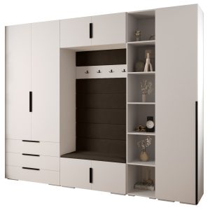 Garderoba do przedpokoju INOVA 1 Z11 biały+czarny+manila04 211789 Garderoba do przedpokoju INOVA 1 Z11 biały+czarny+manila04 211789