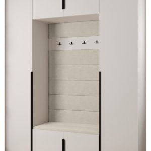 Garderoba do przedpokoju INOVA 1 Z13 biały+czarny+manila02 211844 Garderoba do przedpokoju INOVA 1 Z13 biały+czarny+manila02 211844