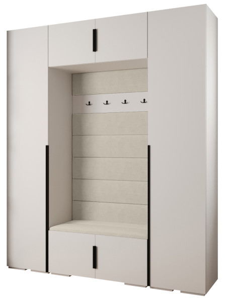 Garderoba do przedpokoju INOVA 1 Z13 biały+czarny+manila02 211844