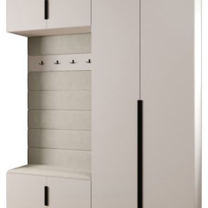 Garderoba do przedpokoju INOVA 1 Z18 biały+czarny+manila02 211893 Garderoba do przedpokoju INOVA 1 Z18 biały+czarny+manila02 211893