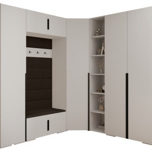 Garderoba do przedpokoju INOVA 1 Z2 biały+czarny+manila04 212193 Garderoba do przedpokoju INOVA 1 Z2 biały+czarny+manila04 212193