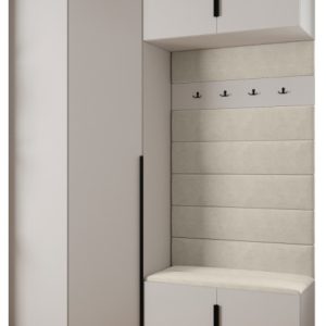 Garderoba do przedpokoju INOVA 1 Z21 biały+czarny+manila02 212003 Garderoba do przedpokoju INOVA 1 Z21 biały+czarny+manila02 212003