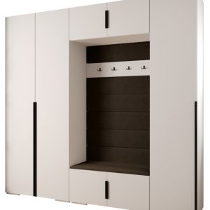 Garderoba do przedpokoju INOVA 1 Z8 biały+czarny+manila04 210923 Garderoba do przedpokoju INOVA 1 Z8 biały+czarny+manila04 210923