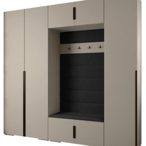 Garderoba do przedpokoju INOVA 1 Z8 kaszmir+czarny+manila18 210943 Garderoba do przedpokoju INOVA 1 Z8 kaszmir+czarny+manila18 210943