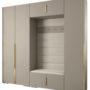 Garderoba do przedpokoju INOVA 1 Z8 kaszmir+złoty+manila02 210956 Garderoba do przedpokoju INOVA 1 Z8 kaszmir+złoty+manila02 210956