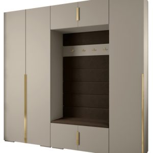 Garderoba do przedpokoju INOVA 1 Z8 kaszmir+złoty+manila04 210964 Garderoba do przedpokoju INOVA 1 Z8 kaszmir+złoty+manila04 210964