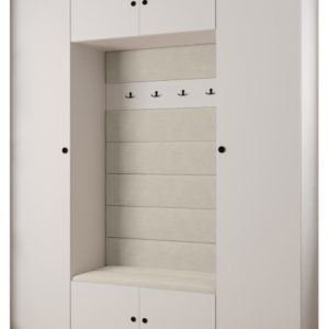 Garderoba do przedpokoju INOVA 2 Z13 biały+czarny+manila02 212303 Garderoba do przedpokoju INOVA 2 Z13 biały+czarny+manila02 212303