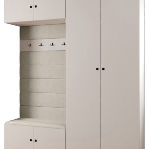 Garderoba do przedpokoju INOVA 2 Z18 biały+czarny+manila02 212373 Garderoba do przedpokoju INOVA 2 Z18 biały+czarny+manila02 212373
