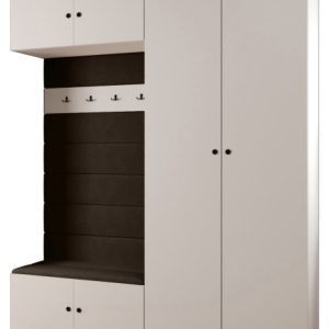 Garderoba do przedpokoju INOVA 2 Z18 biały+czarny+manila04 212355 Garderoba do przedpokoju INOVA 2 Z18 biały+czarny+manila04 212355