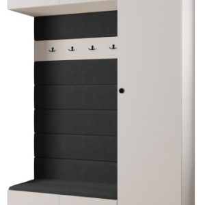 Garderoba do przedpokoju INOVA 2 Z19 biały+czarny+manila18 215685 Garderoba do przedpokoju INOVA 2 Z19 biały+czarny+manila18 215685