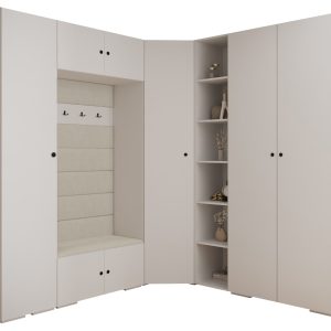 Garderoba do przedpokoju INOVA 2 Z2 biały+czarny+manila02 212740 Garderoba do przedpokoju INOVA 2 Z2 biały+czarny+manila02 212740