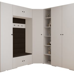 Garderoba do przedpokoju INOVA 2 Z2 biały+czarny+manila04 212753 Garderoba do przedpokoju INOVA 2 Z2 biały+czarny+manila04 212753