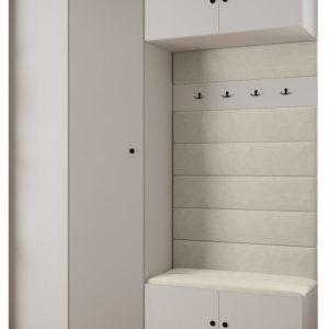 Garderoba do przedpokoju INOVA 2 Z21 biały+czarny+manila02 212878 Garderoba do przedpokoju INOVA 2 Z21 biały+czarny+manila02 212878