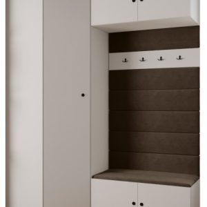 Garderoba do przedpokoju INOVA 2 Z21 biały+czarny+manila04 212887 Garderoba do przedpokoju INOVA 2 Z21 biały+czarny+manila04 212887