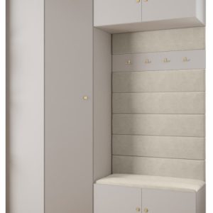 Garderoba do przedpokoju INOVA 2 Z21 biały+złoty+manila02 212858 Garderoba do przedpokoju INOVA 2 Z21 biały+złoty+manila02 212858