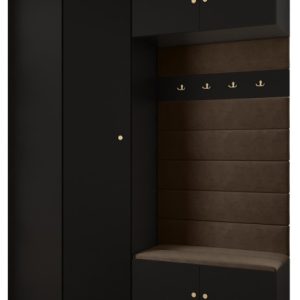 Garderoba do przedpokoju INOVA 2 Z21 czarny+złoty+manila04 212873 Garderoba do przedpokoju INOVA 2 Z21 czarny+złoty+manila04 212873