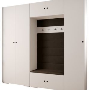Garderoba do przedpokoju INOVA 2 Z8 biały+czarny+manila04 210875 Garderoba do przedpokoju INOVA 2 Z8 biały+czarny+manila04 210875
