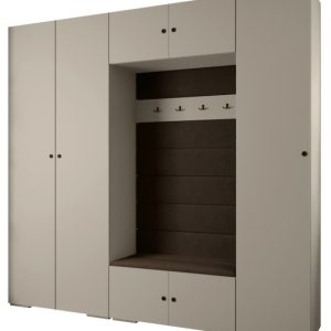 Garderoba do przedpokoju INOVA 2 Z8 kaszmir+czarny+manila04 210947 Garderoba do przedpokoju INOVA 2 Z8 kaszmir+czarny+manila04 210947