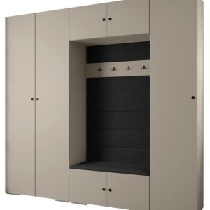 Garderoba do przedpokoju INOVA 2 Z8 kaszmir+czarny+manila18 210938 Garderoba do przedpokoju INOVA 2 Z8 kaszmir+czarny+manila18 210938