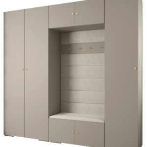 Garderoba do przedpokoju INOVA 2 Z8 kaszmir+złoty+manila02 210935 Garderoba do przedpokoju INOVA 2 Z8 kaszmir+złoty+manila02 210935